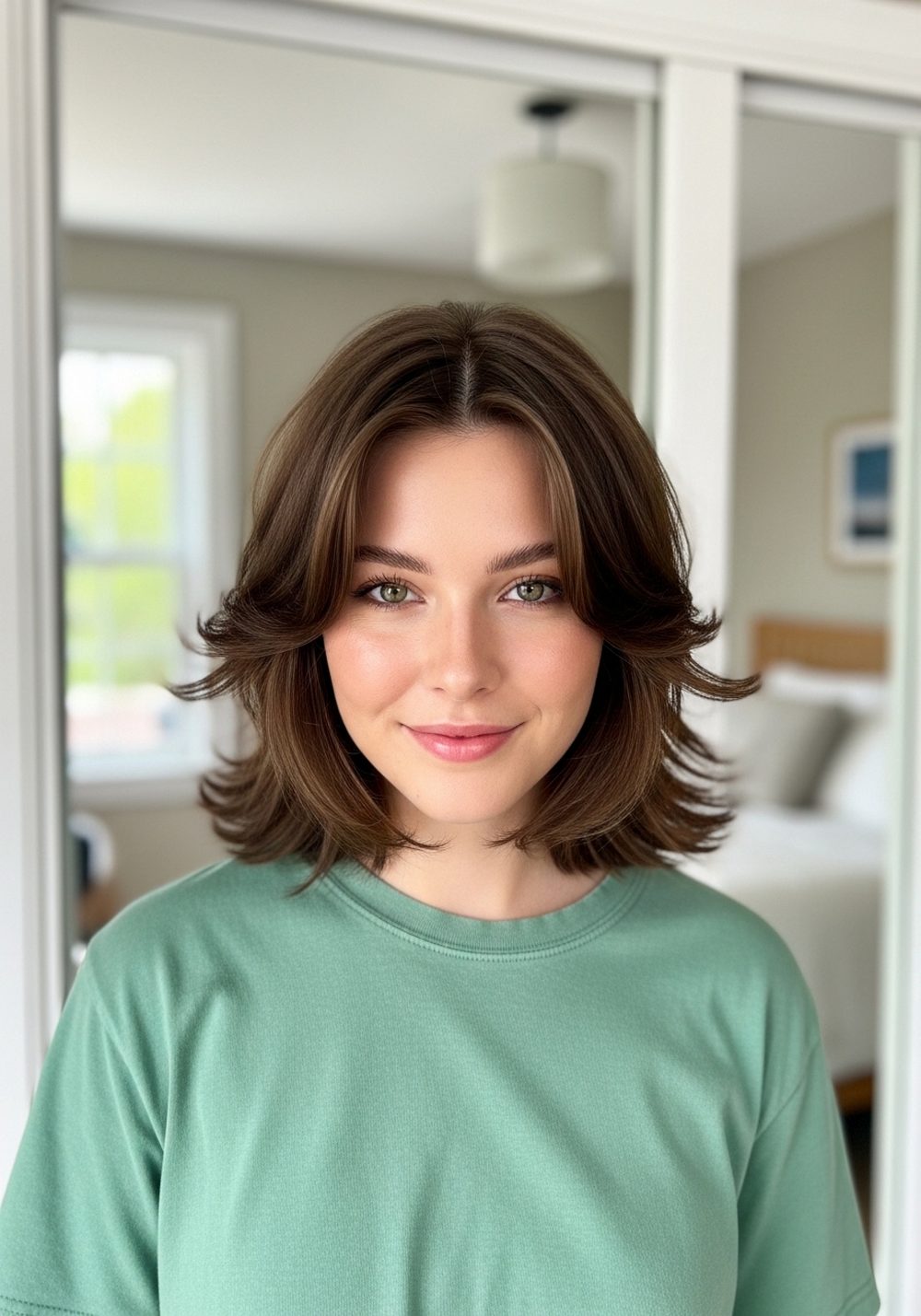 Face-Framing Butterfly Cut Hairstyle