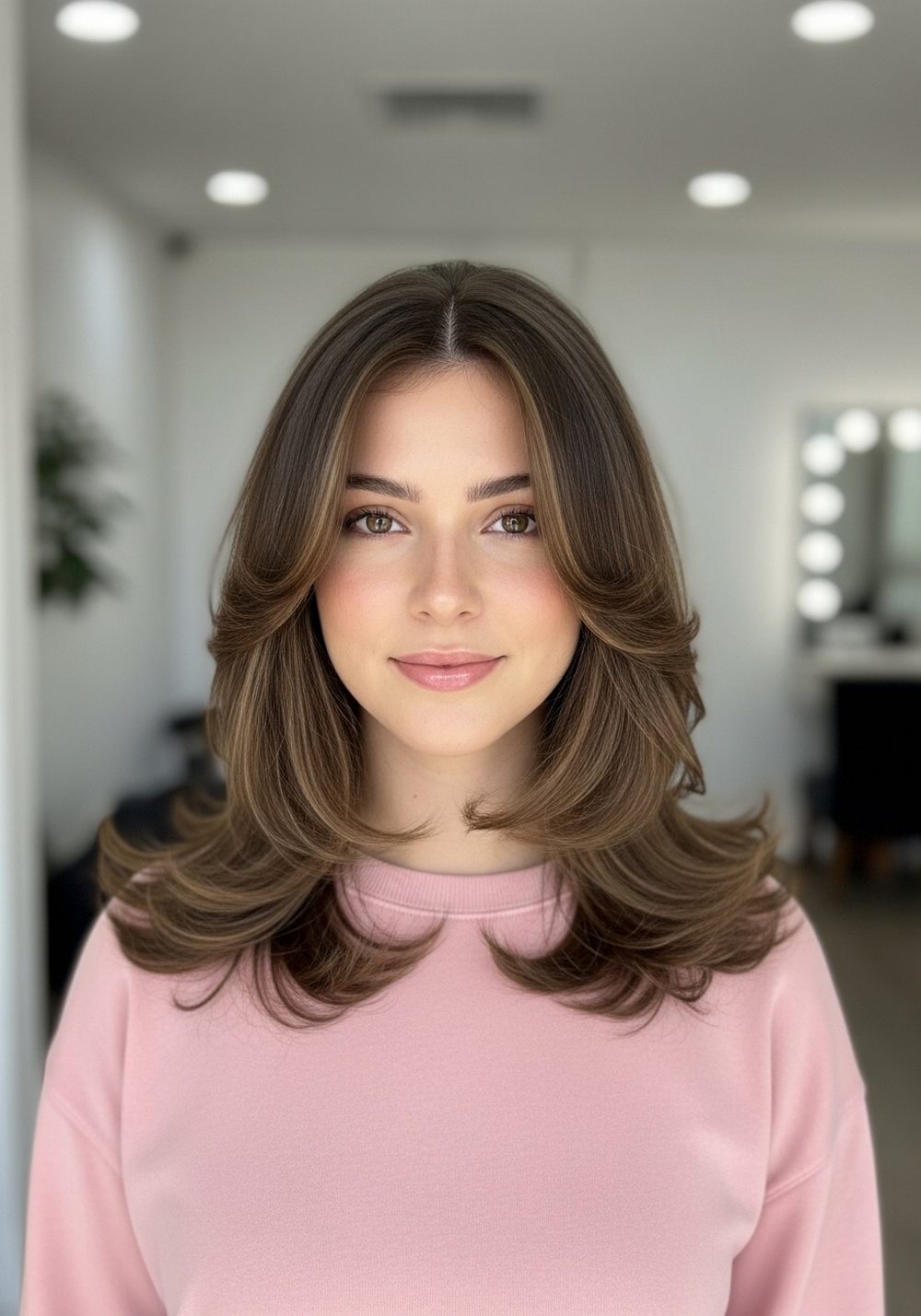 Face-Framing Butterfly Cut Hairstyle