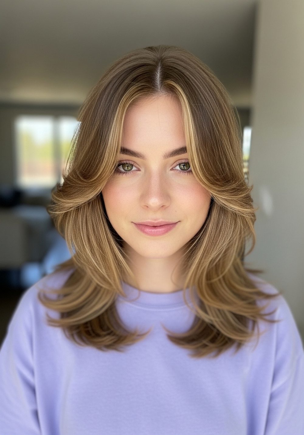 Face-Framing Butterfly Cut Hairstyle