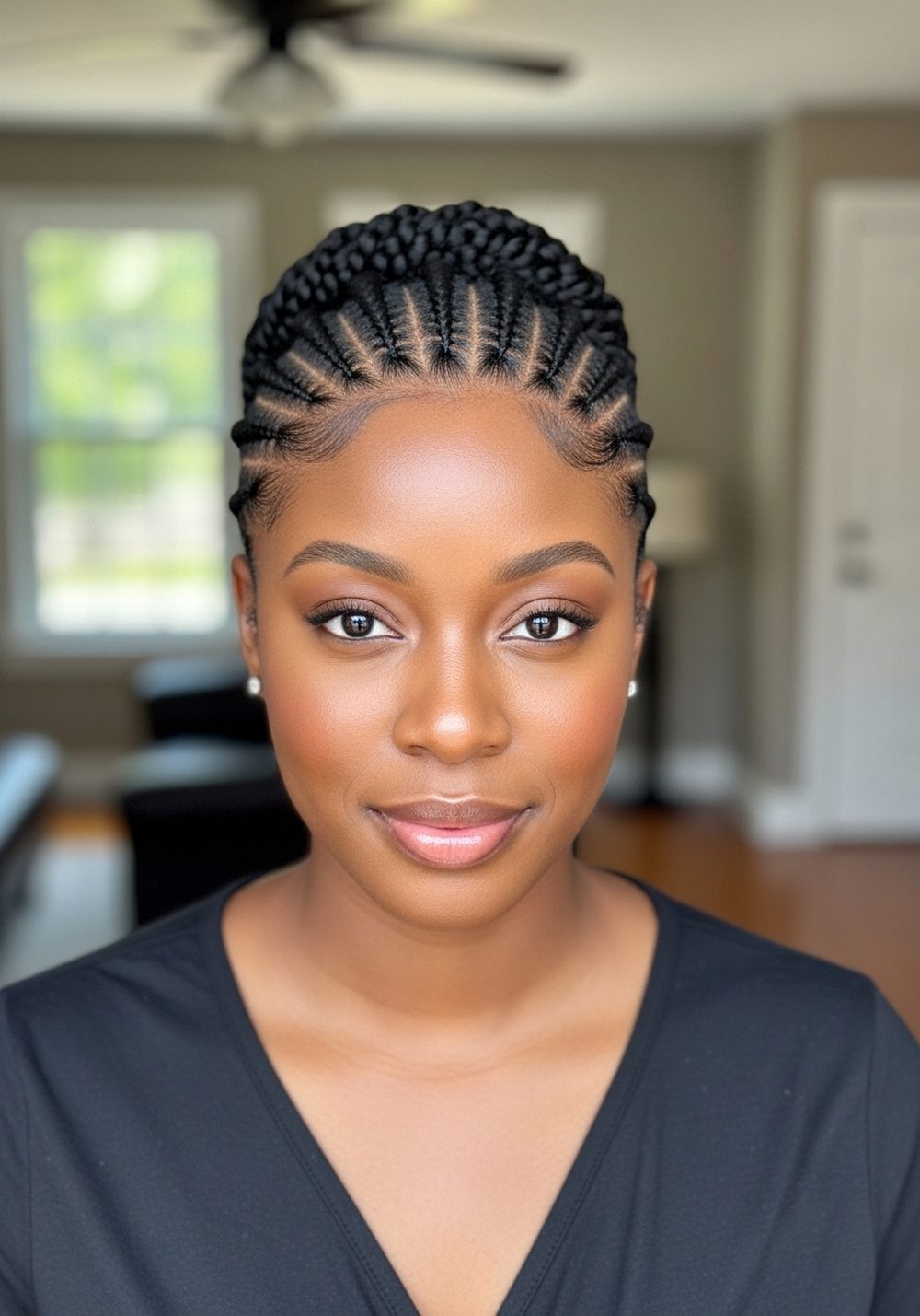 Flat Twist Updo Hairstyle