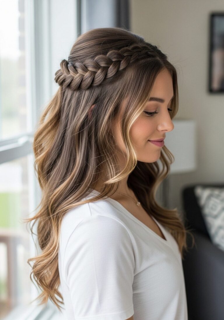 Half-Up Corset Braids Hairstyle