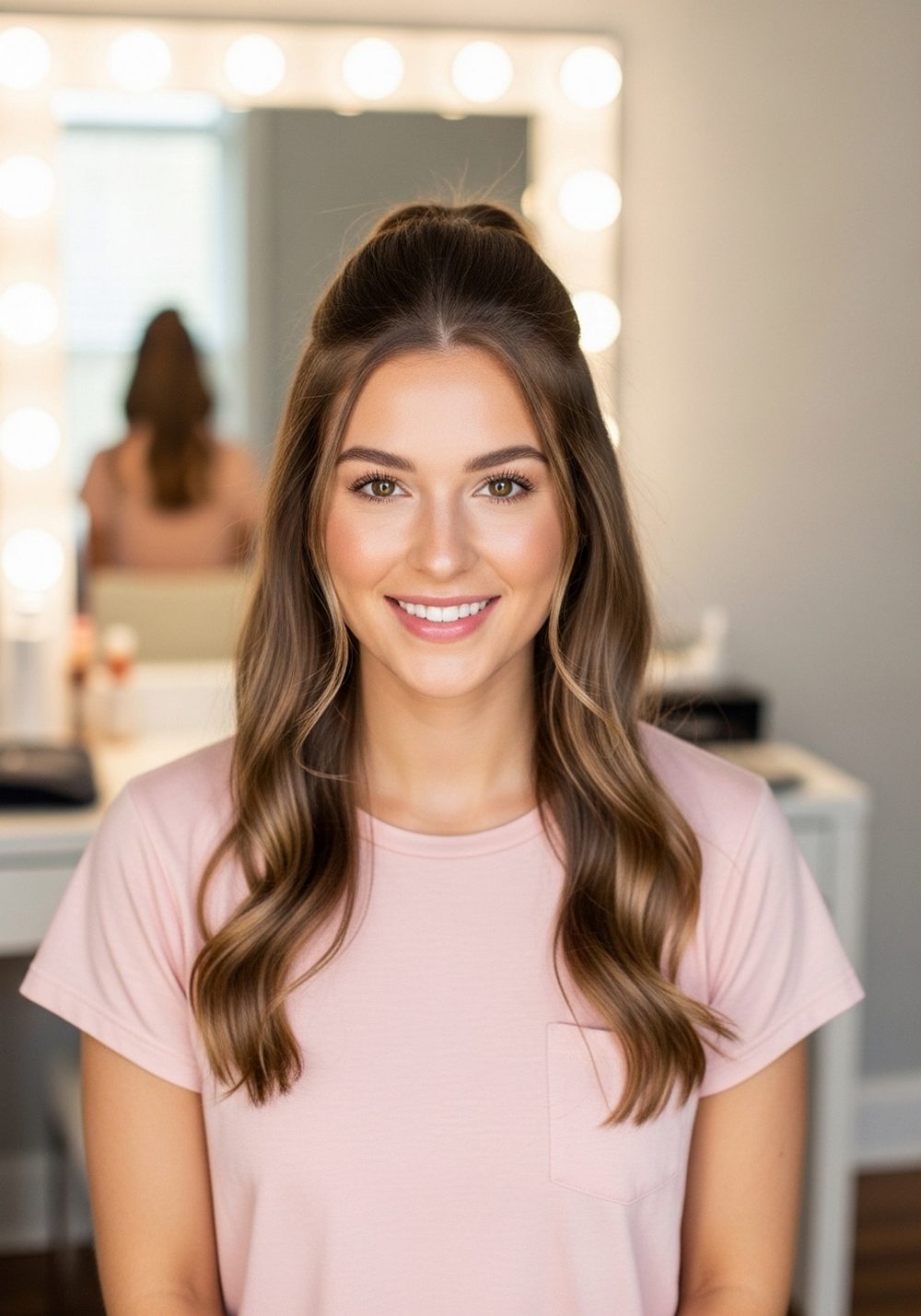 Half-Up Twist Hairstyle