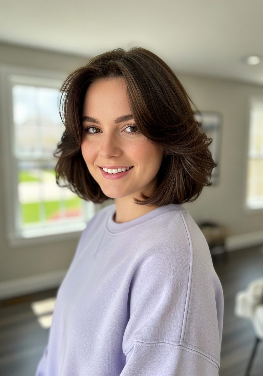 Layered Volume Cowboy Bob Hairstyle