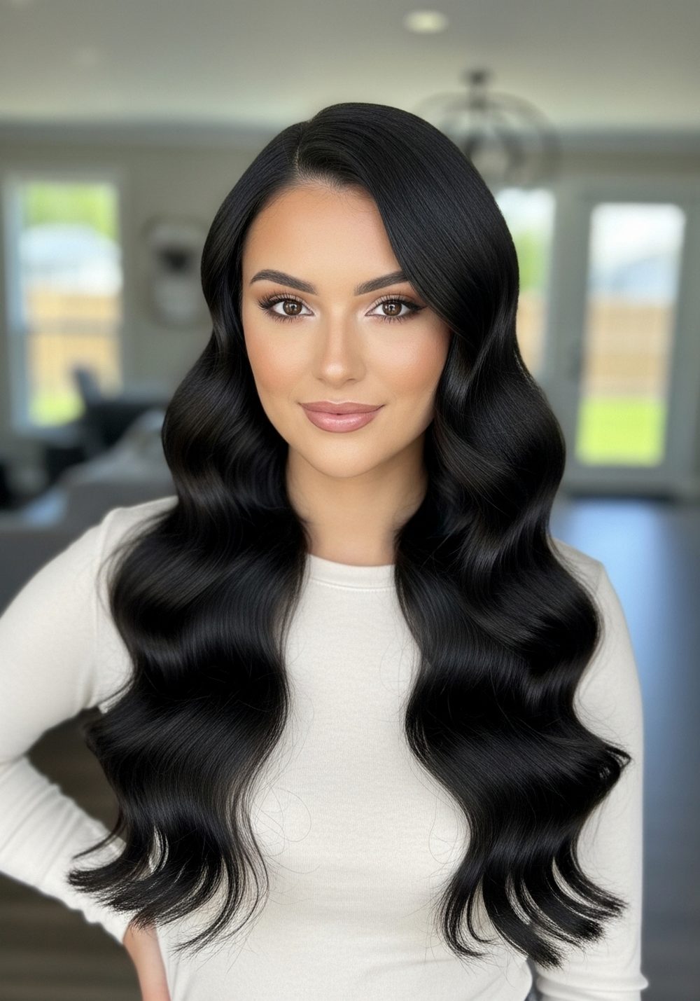 Moonlit Deep Waves Hairstyle