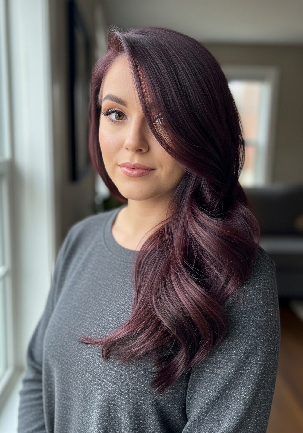 Raven Side-Part Waves Hairstyle