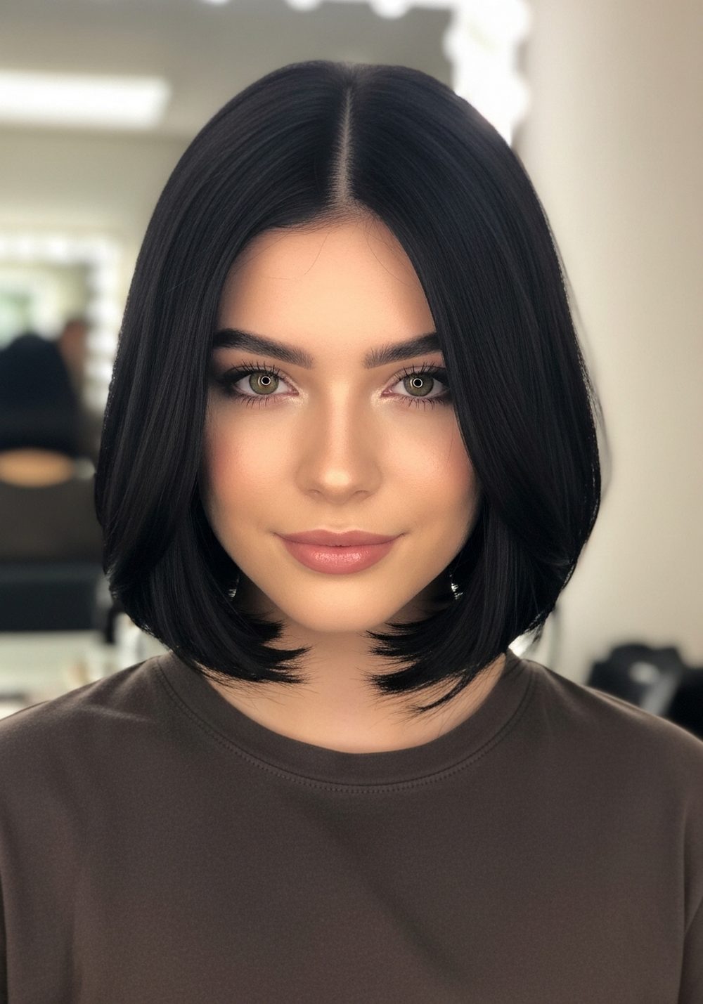 Romantic Black Bob Hairstyle