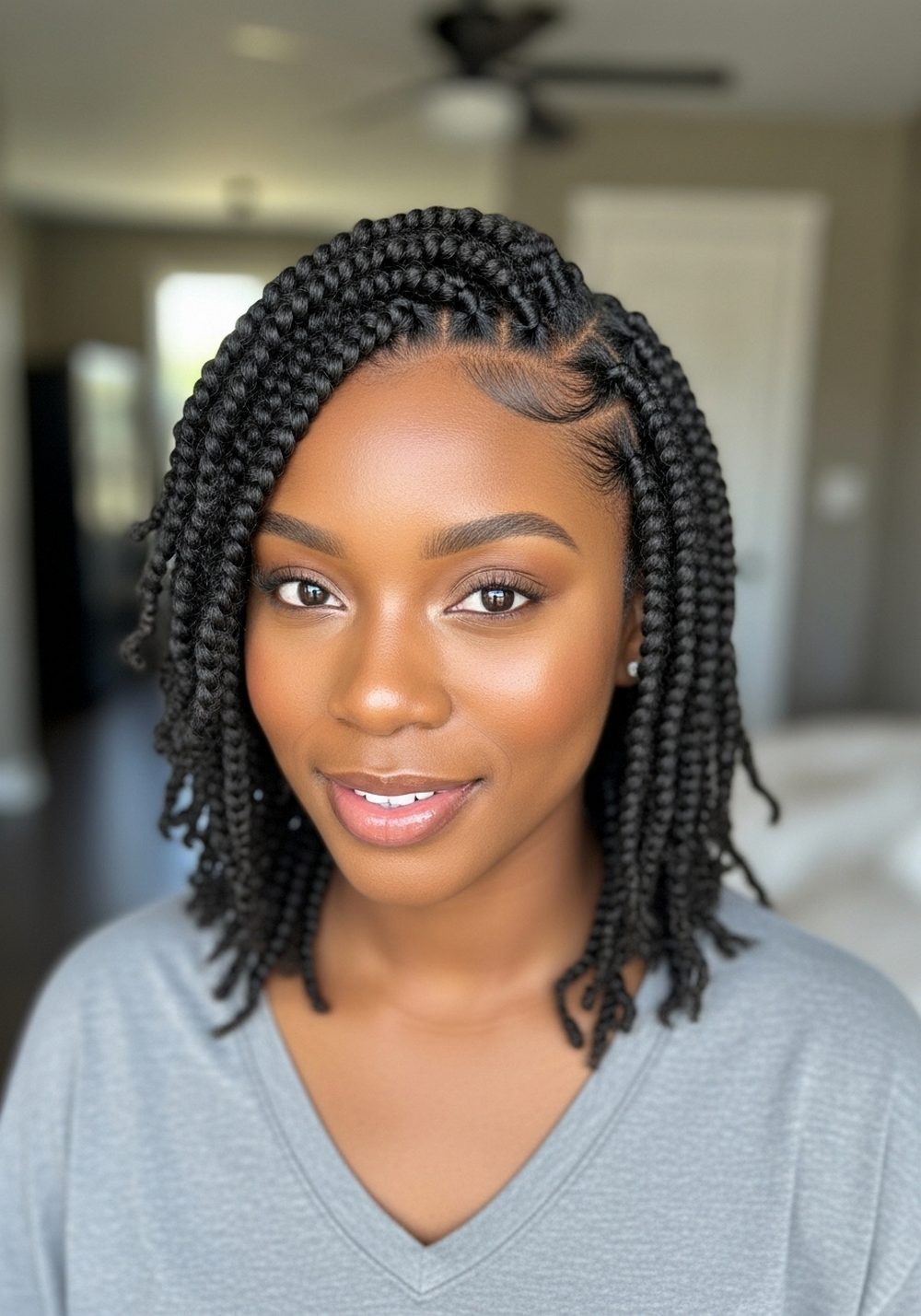 Shoulder-Length Passion Twists Summer Hairstyle