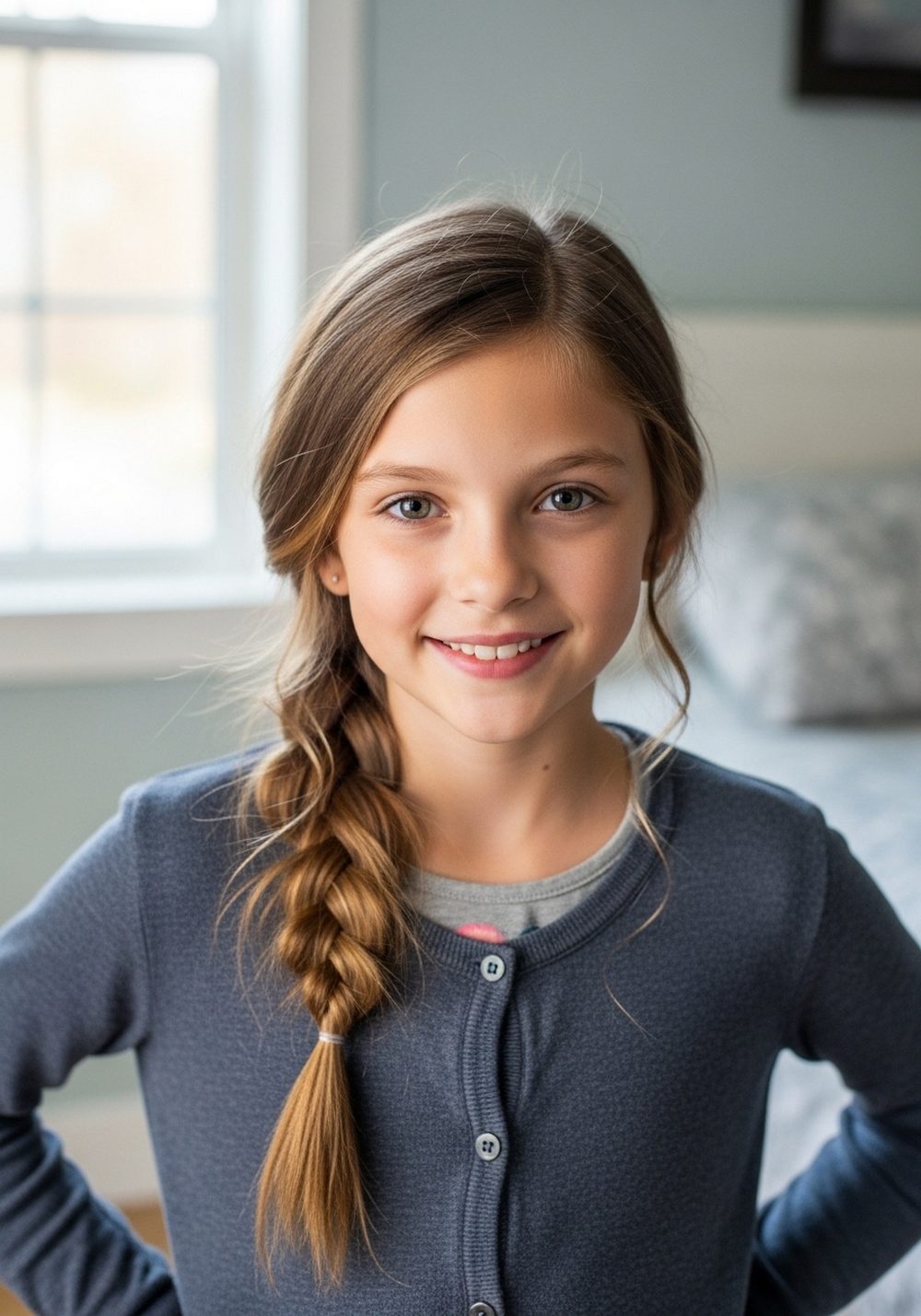 Side Braid with Loose Waves Hairstyle