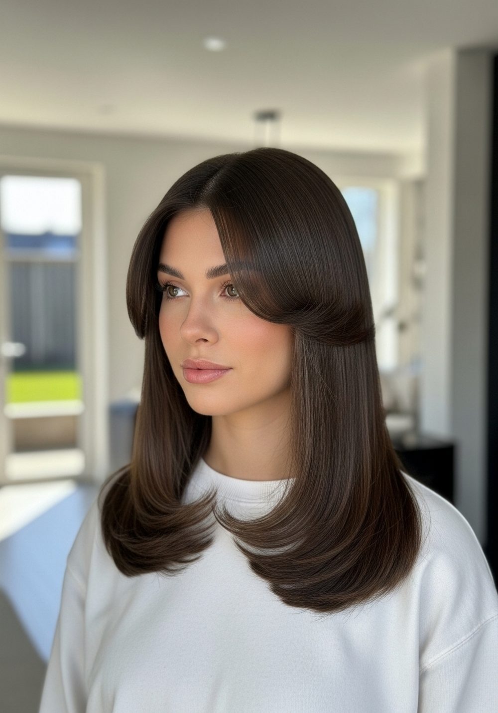 Sleek Butterfly Cut Hairstyle