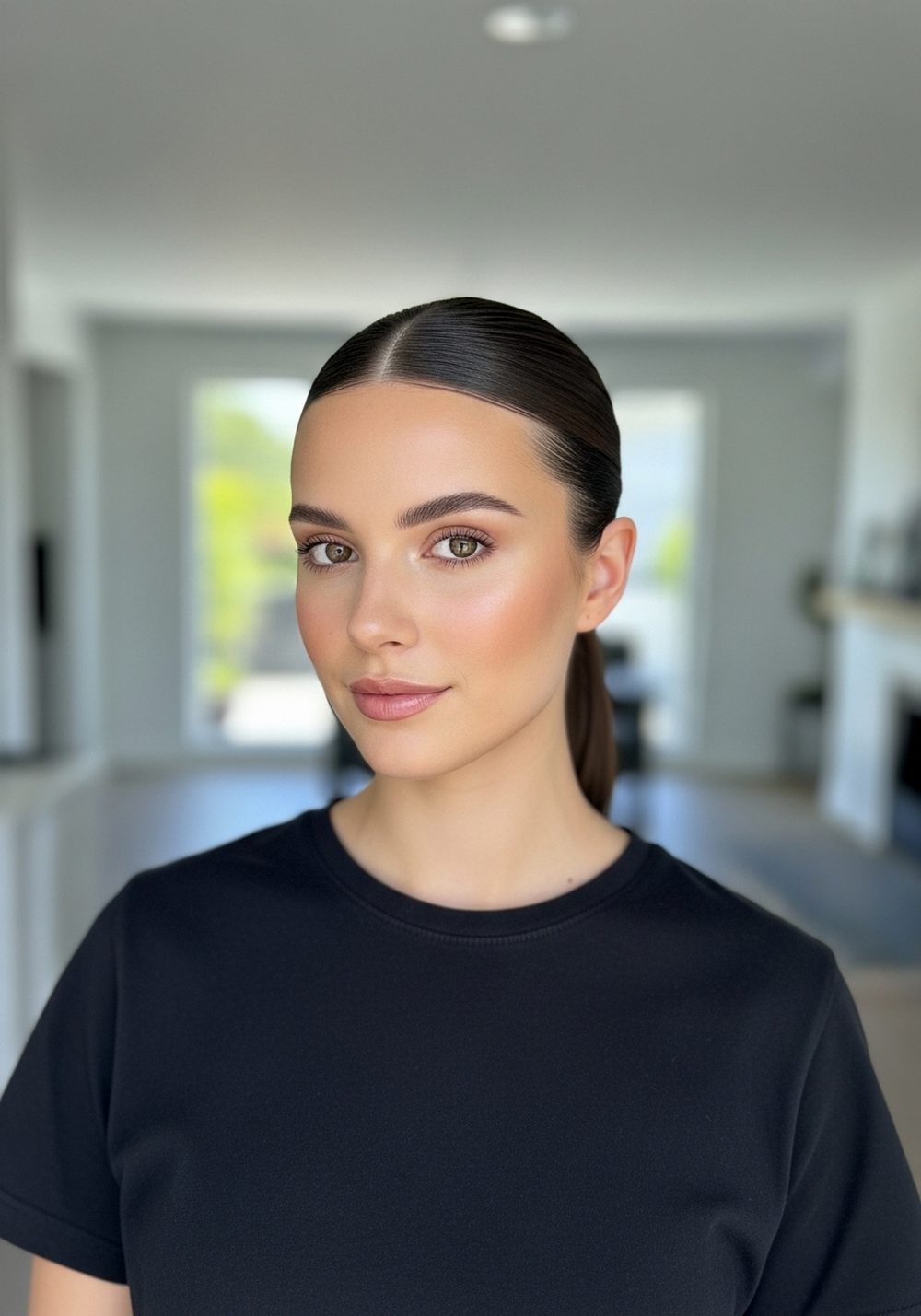 Sleek Low Ponytail Hairstyle