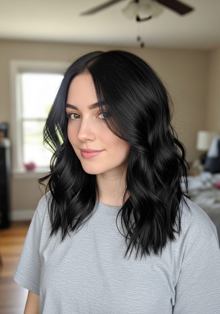 Smoky Loose Gothic Waves Hairstyle