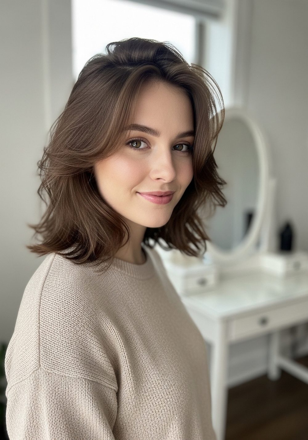 Soft Feathered Butterfly Cut Hairstyle