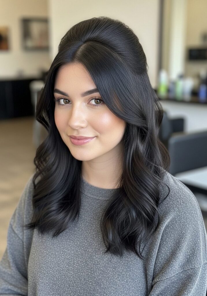 Soft-Raven-Half-Up-Hairstyle-x