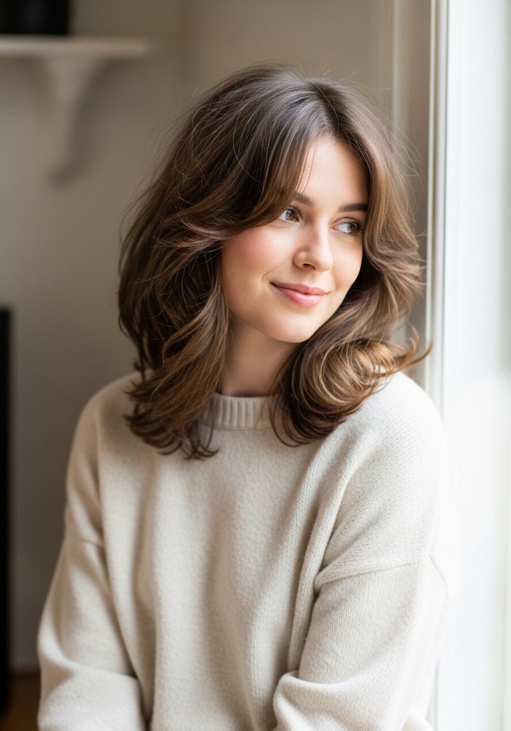 Soft Shag Face-Framing Layers Hairstyle