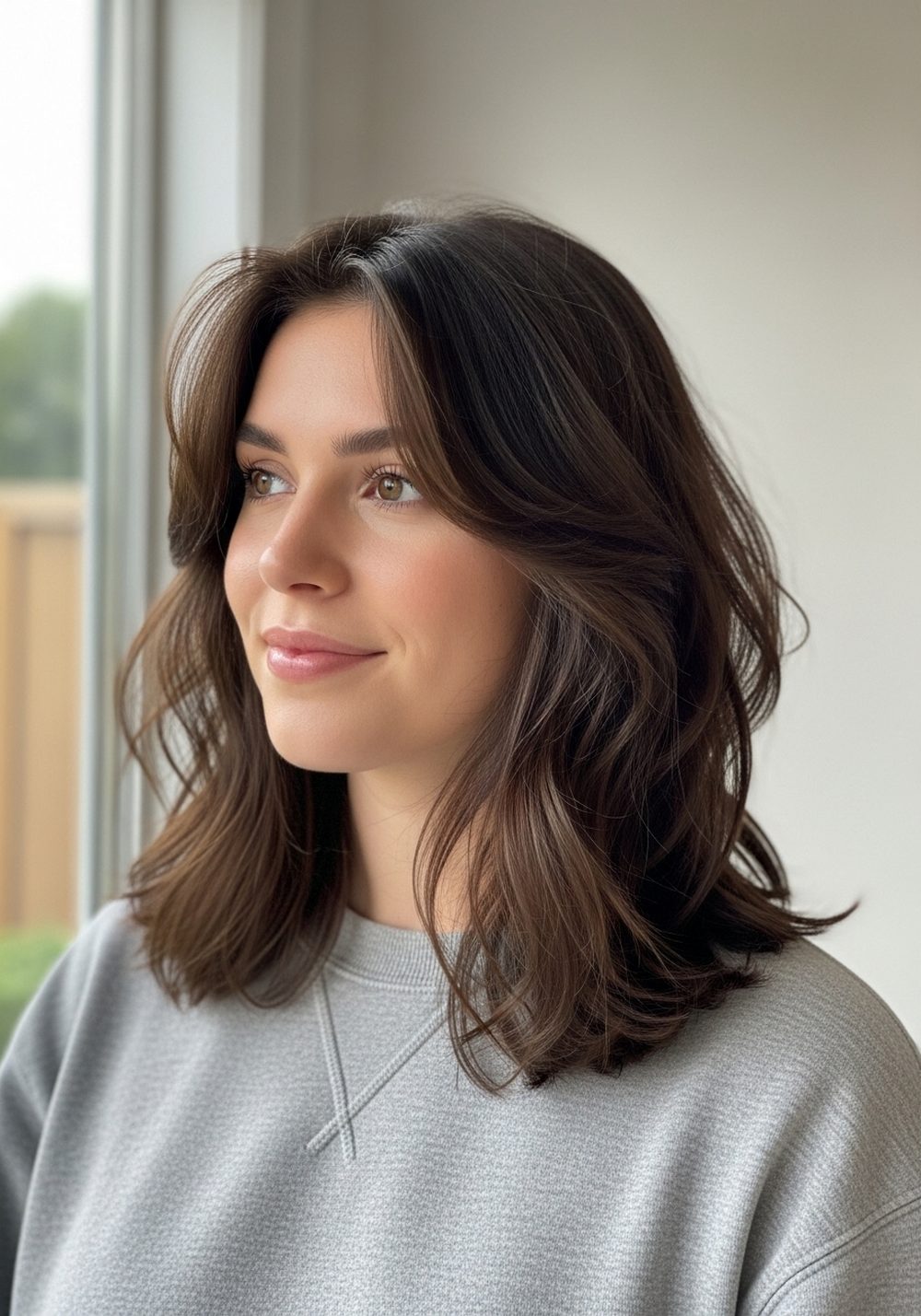 Textured Butterfly Cut Hairstyle