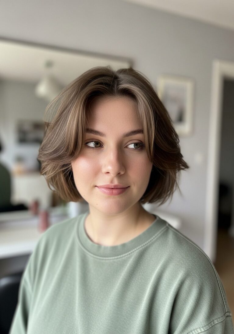 Textured French Bob Hairstyle