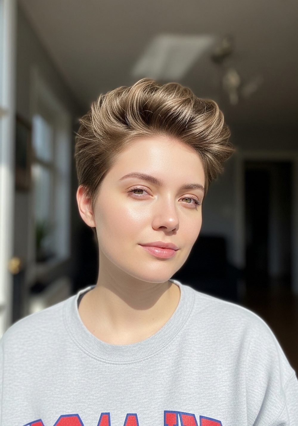 Textured Lift Contour Pixie Hairstyle