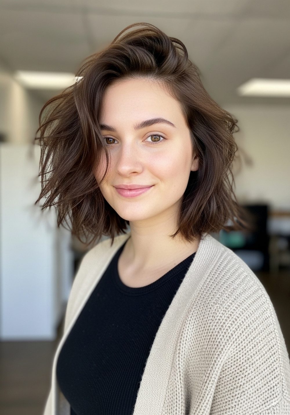 Tousled Cowboy Bob Hairstyle