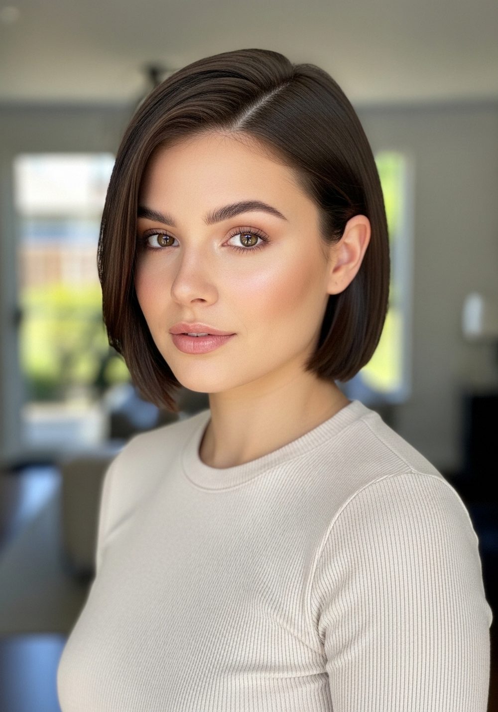 Tucked-Behind-the-Ear Bixie Cut Hairstyle