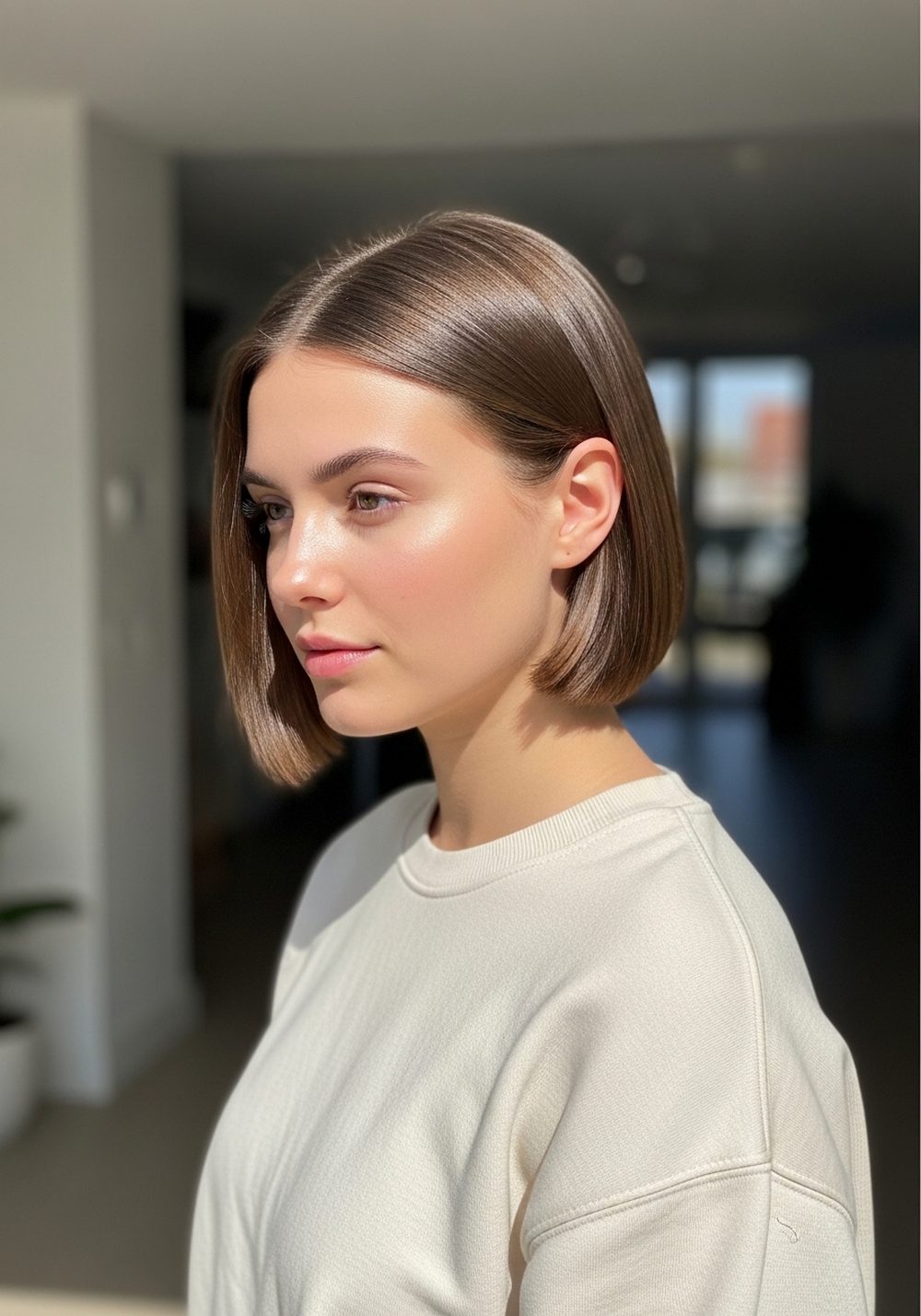 Tucked-In Short French Bob Hairstyle