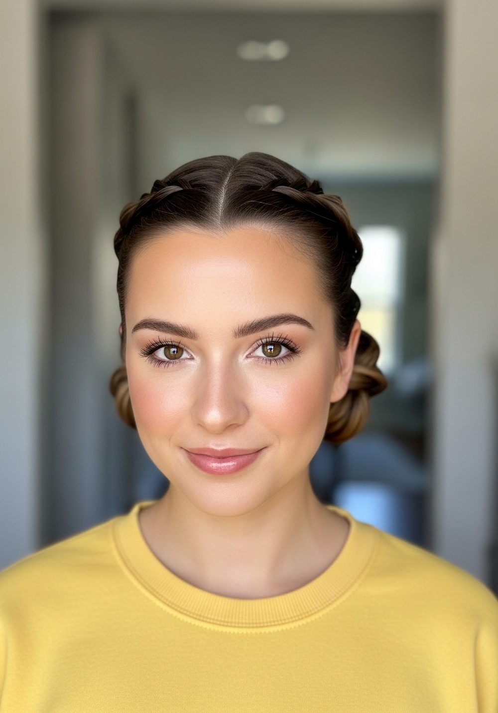 Twisted Low Bun Hairstyle