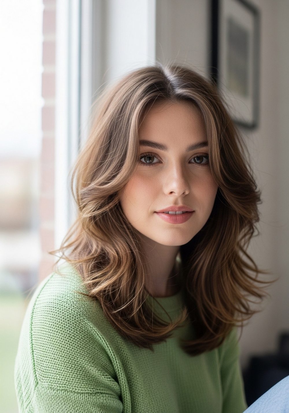 Wavy Butterfly Cut Hairstyle