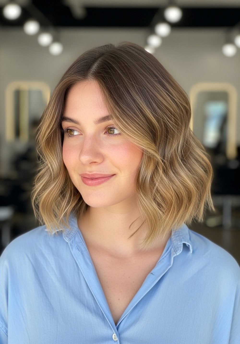 Wavy Cowboy Bob Hairstyle
