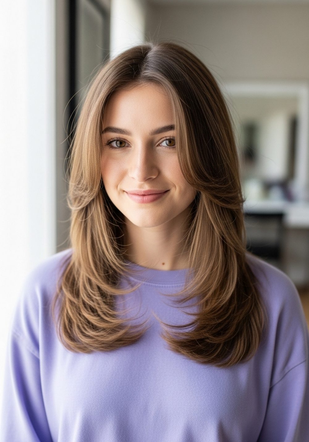 Wispy End Butterfly Cut Hairstyle