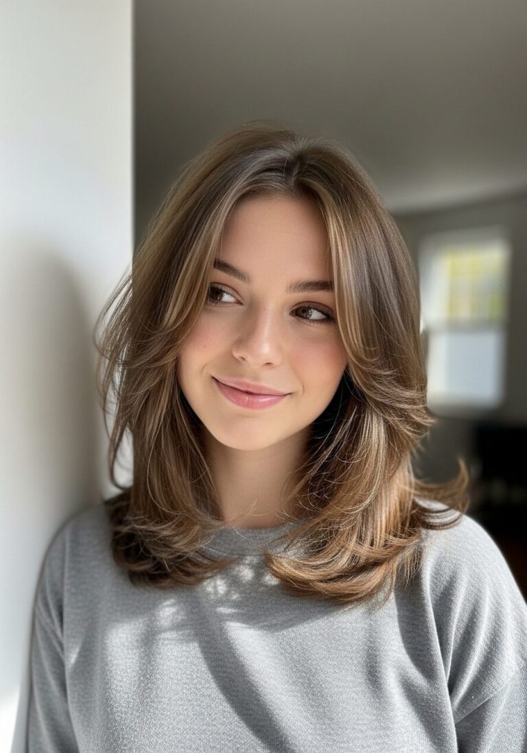 Wispy Layered Butterfly Cut Hairstyle