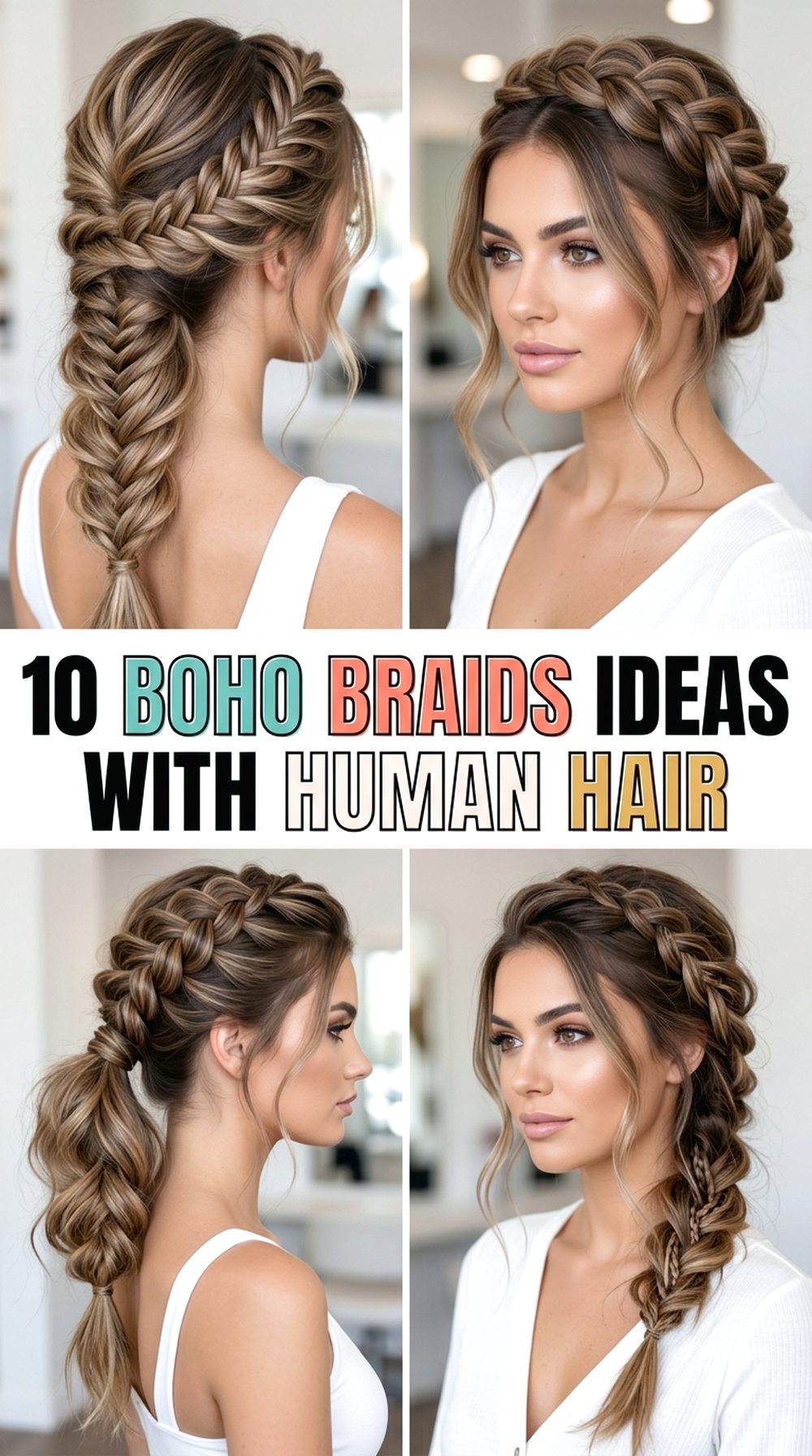 Boho Braids Ideas With Human Hair