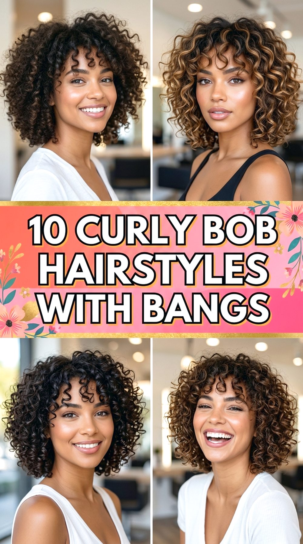 Curly Bob Hairstyles With Bangs