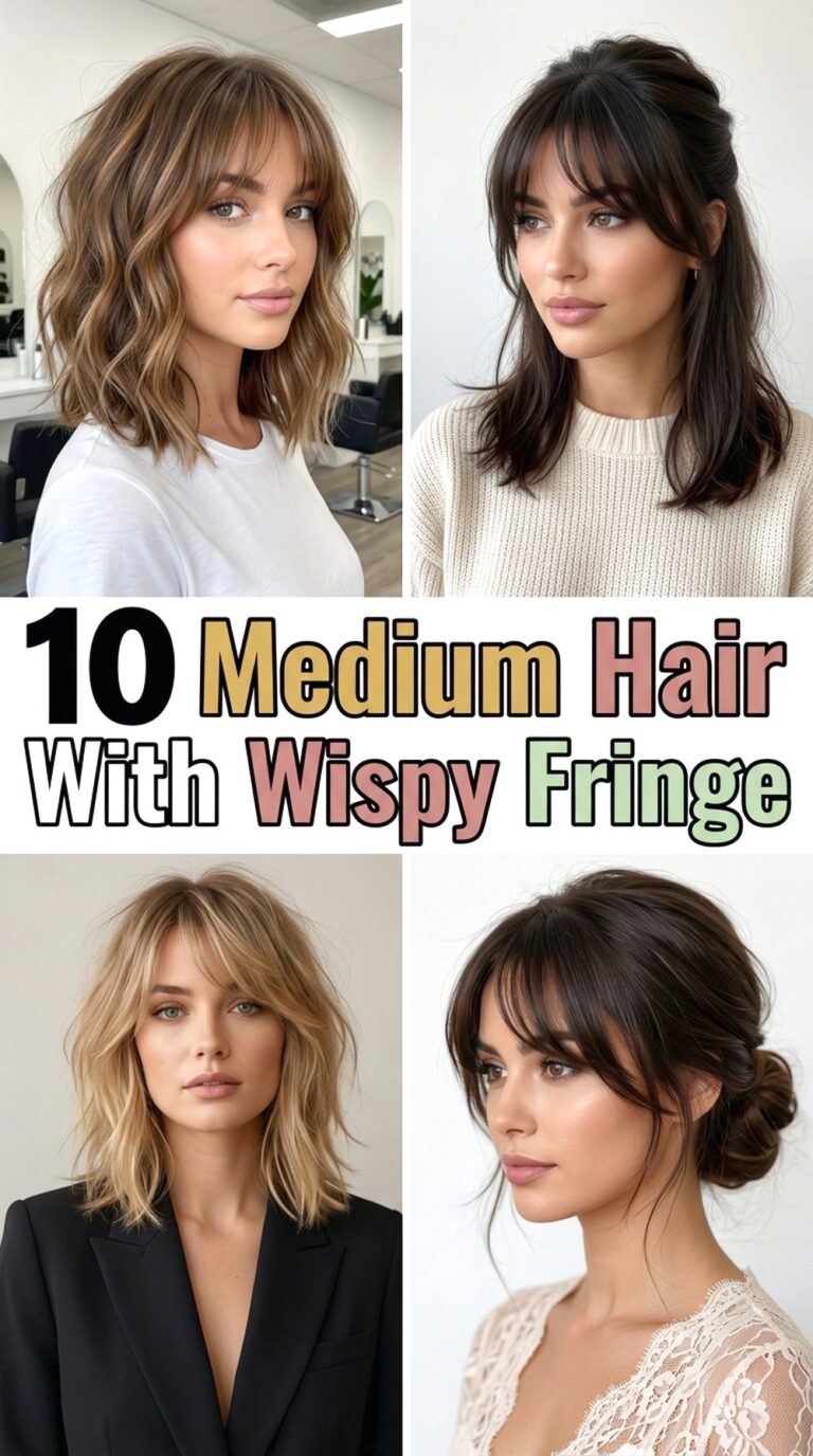 Medium Hair With Wispy Fringe
