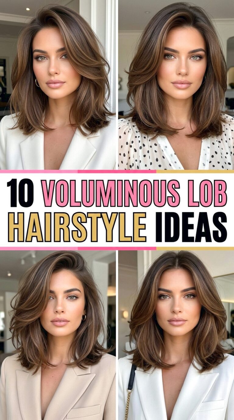 Voluminous Lob Hairstyle Ideas