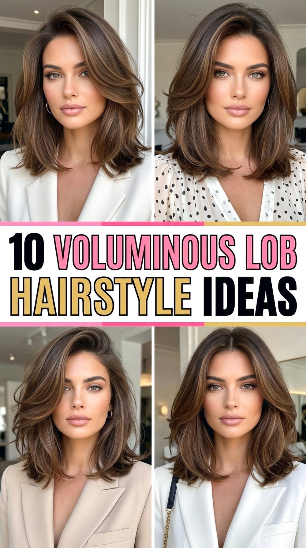 Voluminous Lob Hairstyle Ideas