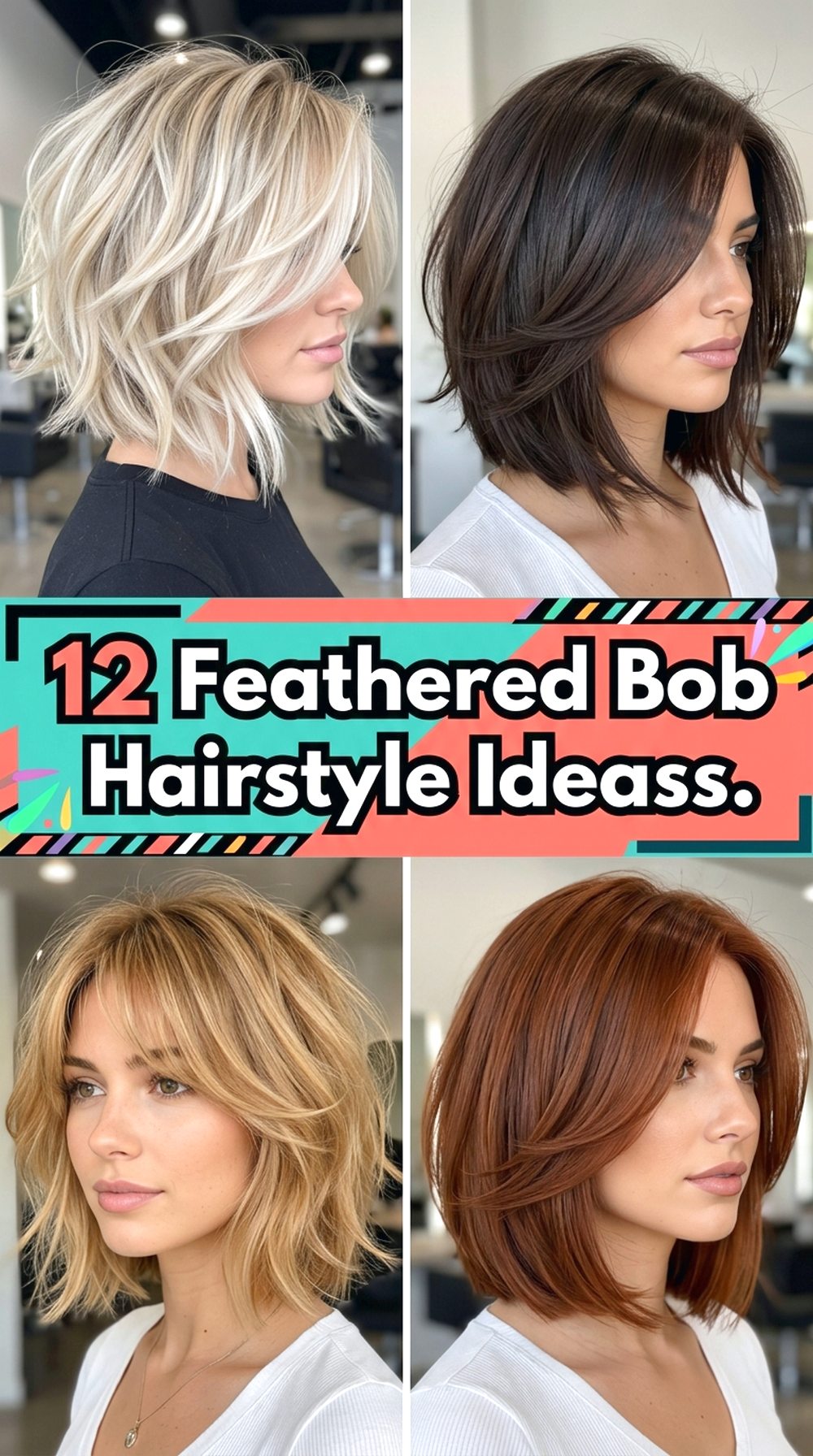Feathered Bob Hairstyle Ideas