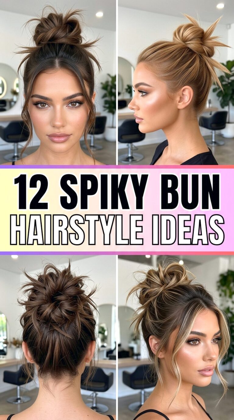 Spiky Bun Hairstyle Ideas