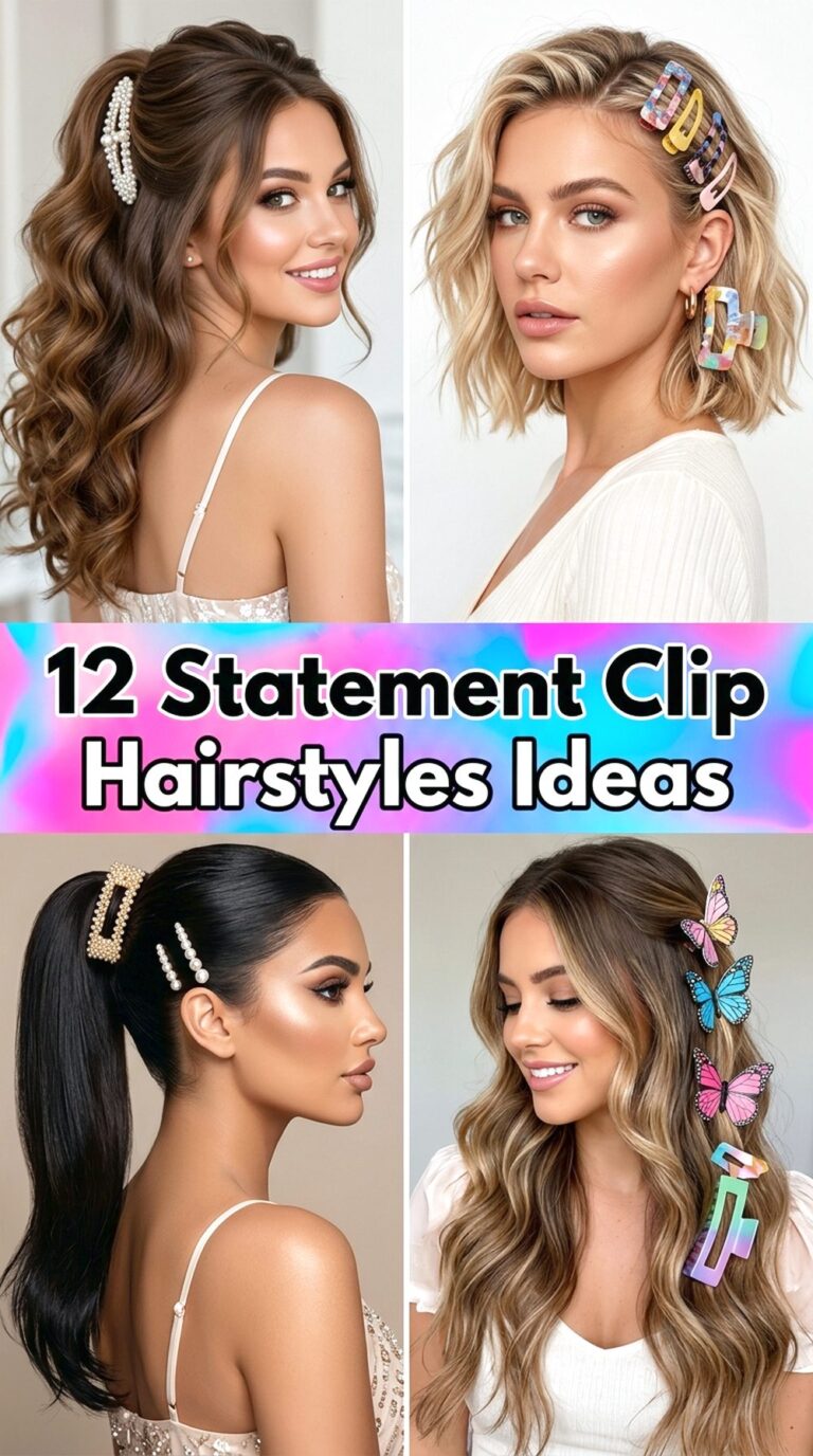 Statement Clip Hairstyles Ideas