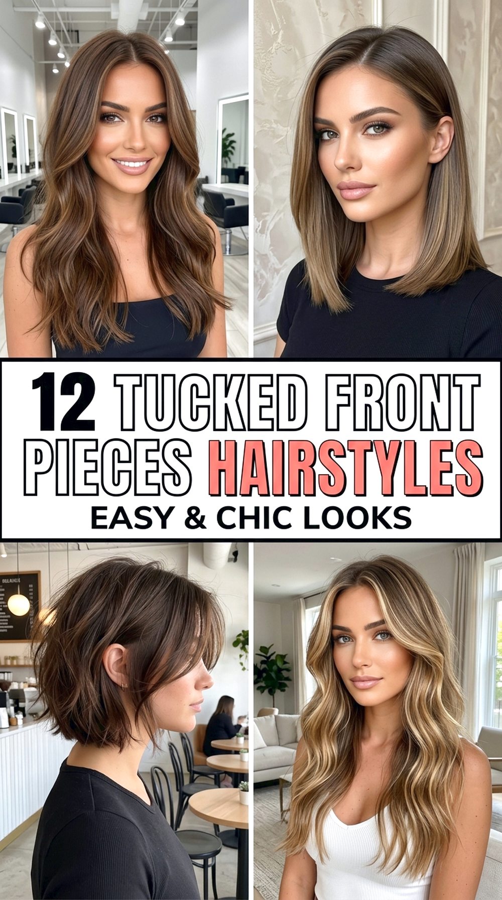 Tucked Front Pieces Hairstyles