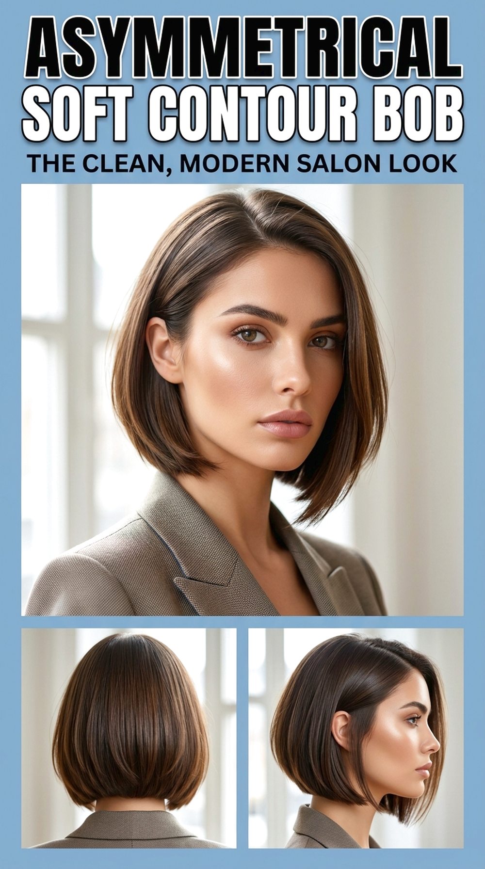Asymmetrical Soft Contour Bob