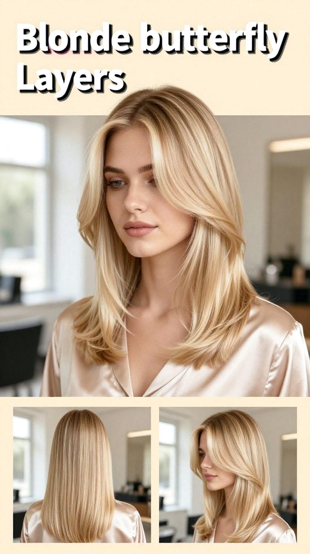 Blonde Butterfly Layers Hairstyle