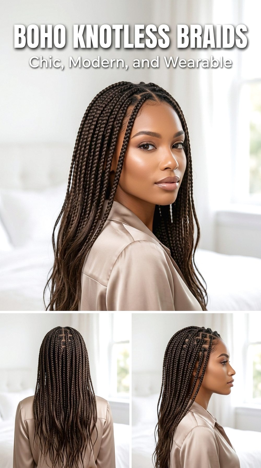 Boho Knotless Braids