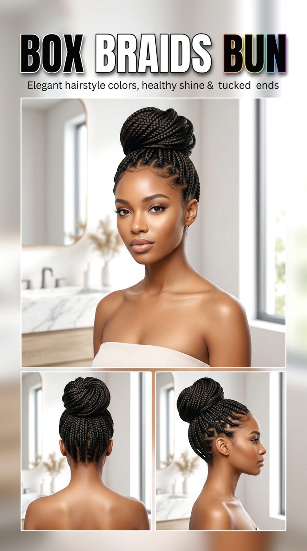 Box Braids Bun