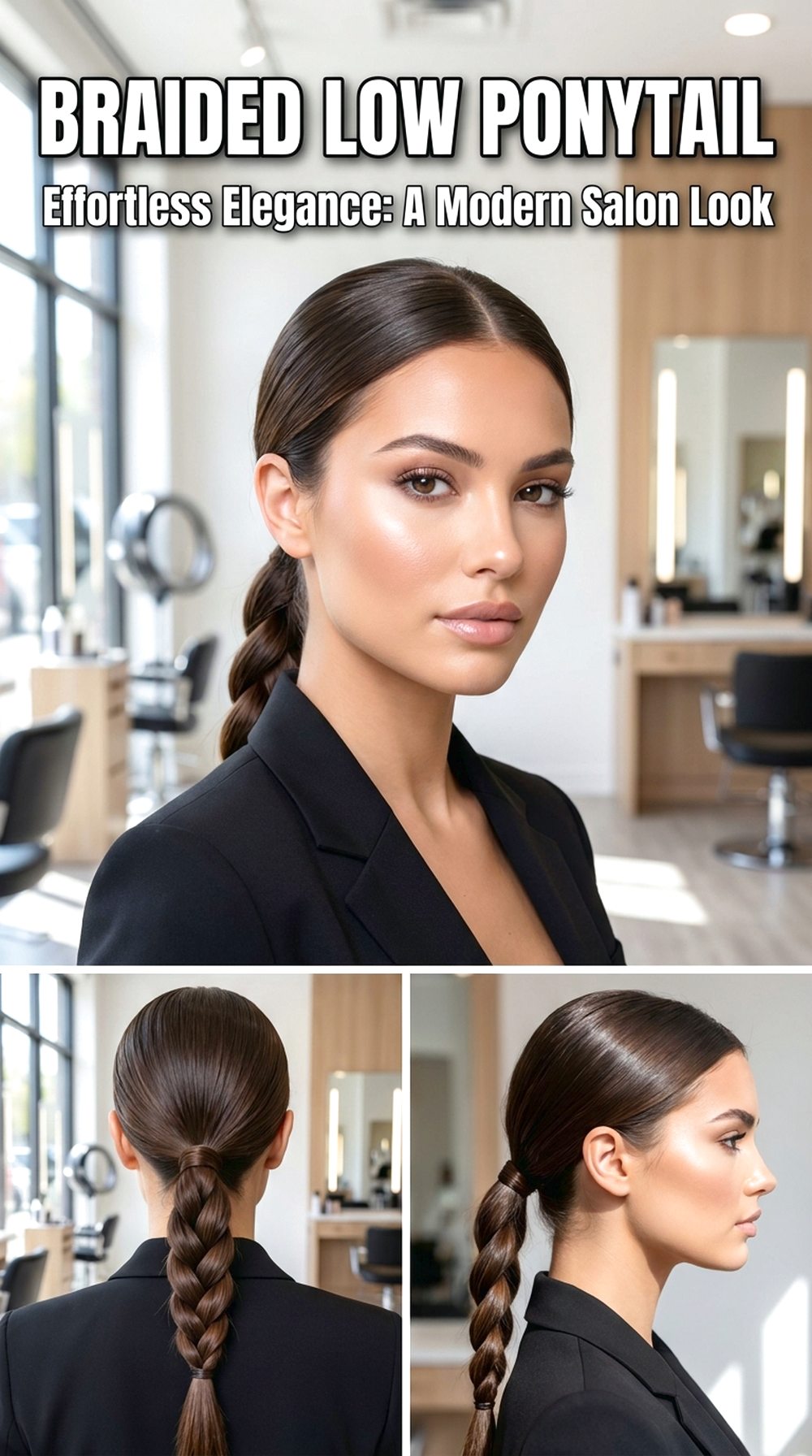 Braided Low Ponytail