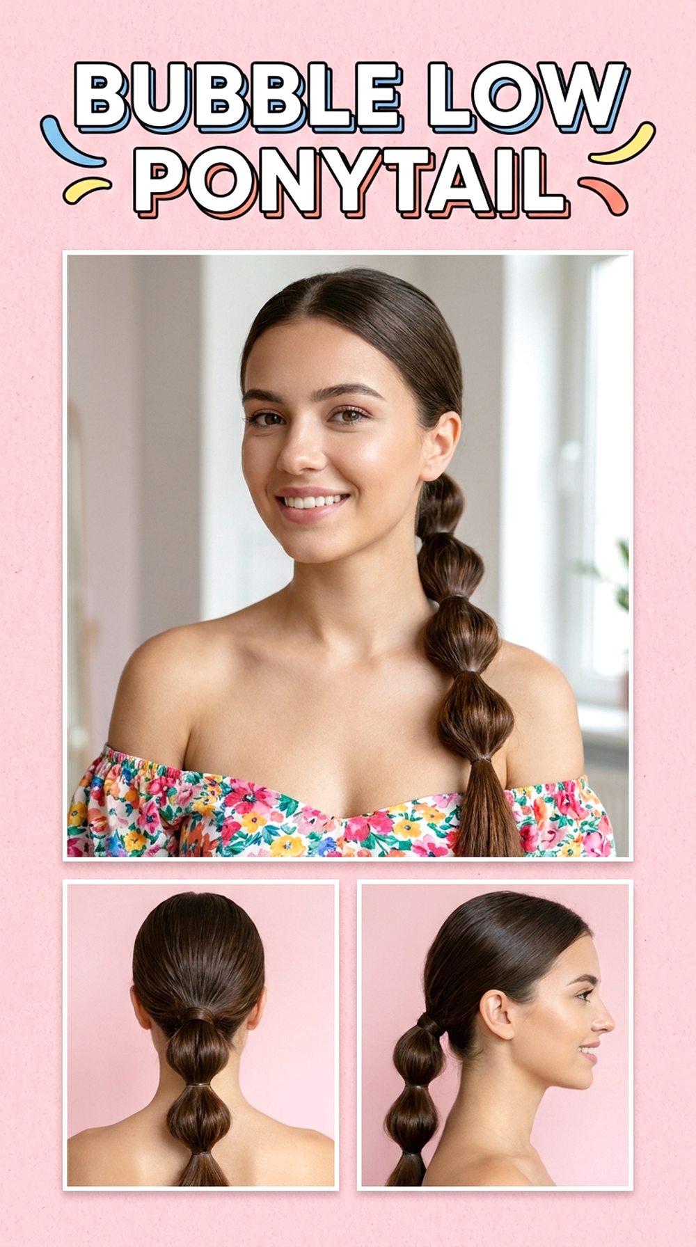 Bubble Low Ponytail
