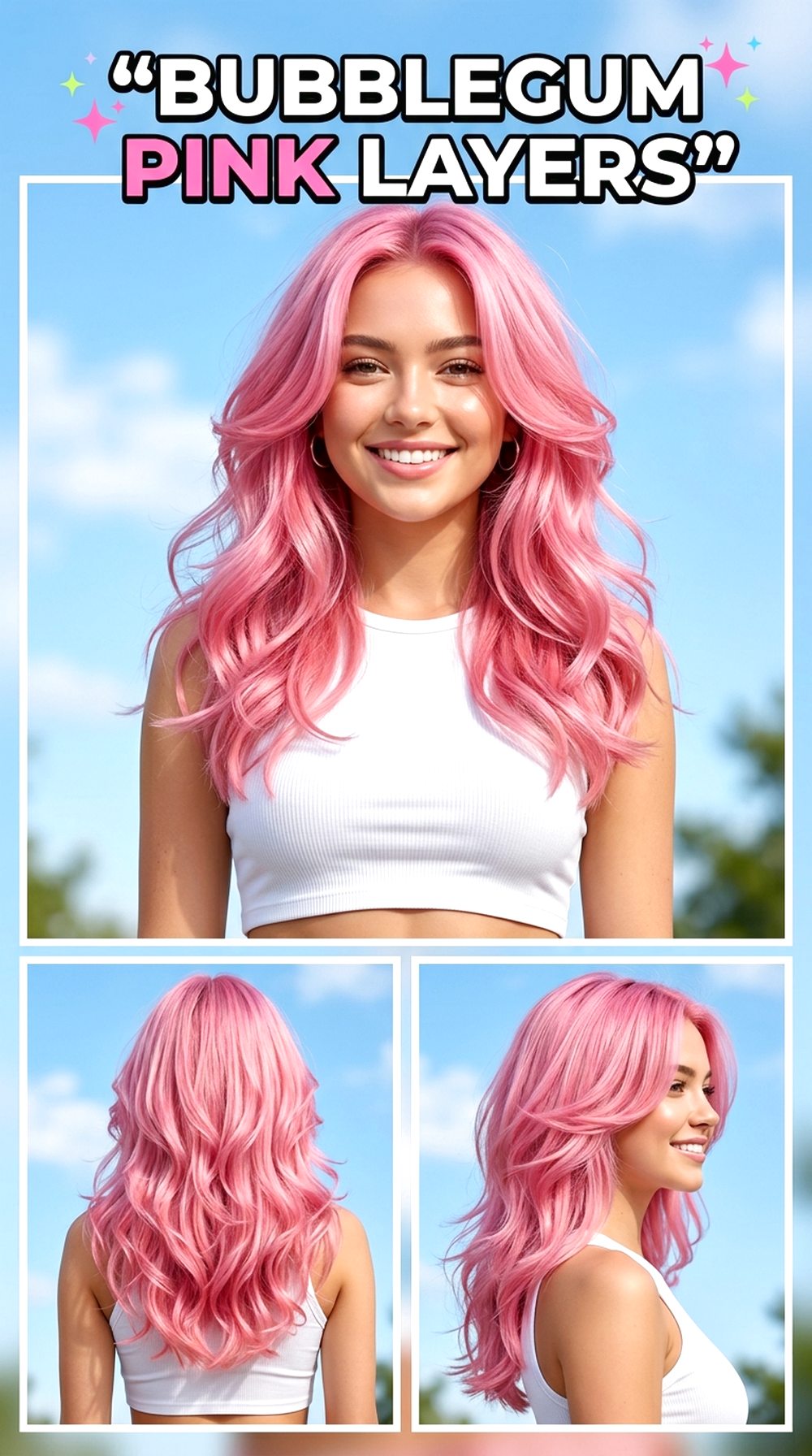 Bubblegum Pink Layers