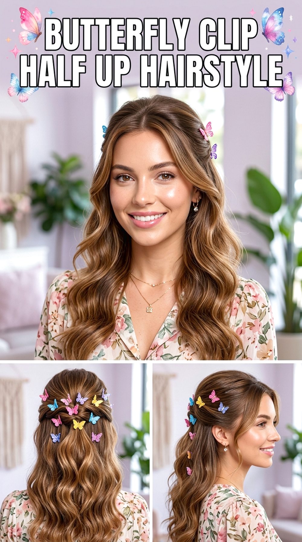 Butterfly Clip Half Up
