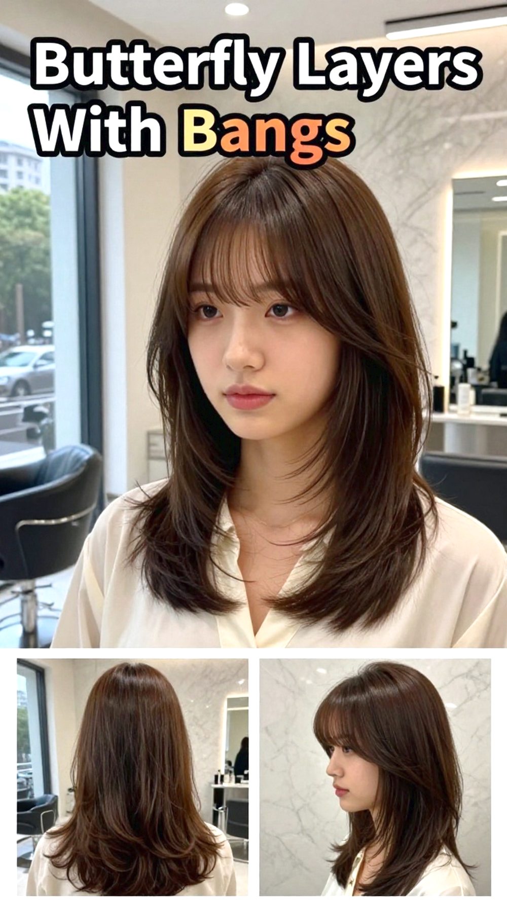 Butterfly Layers With Bangs Hairstyle