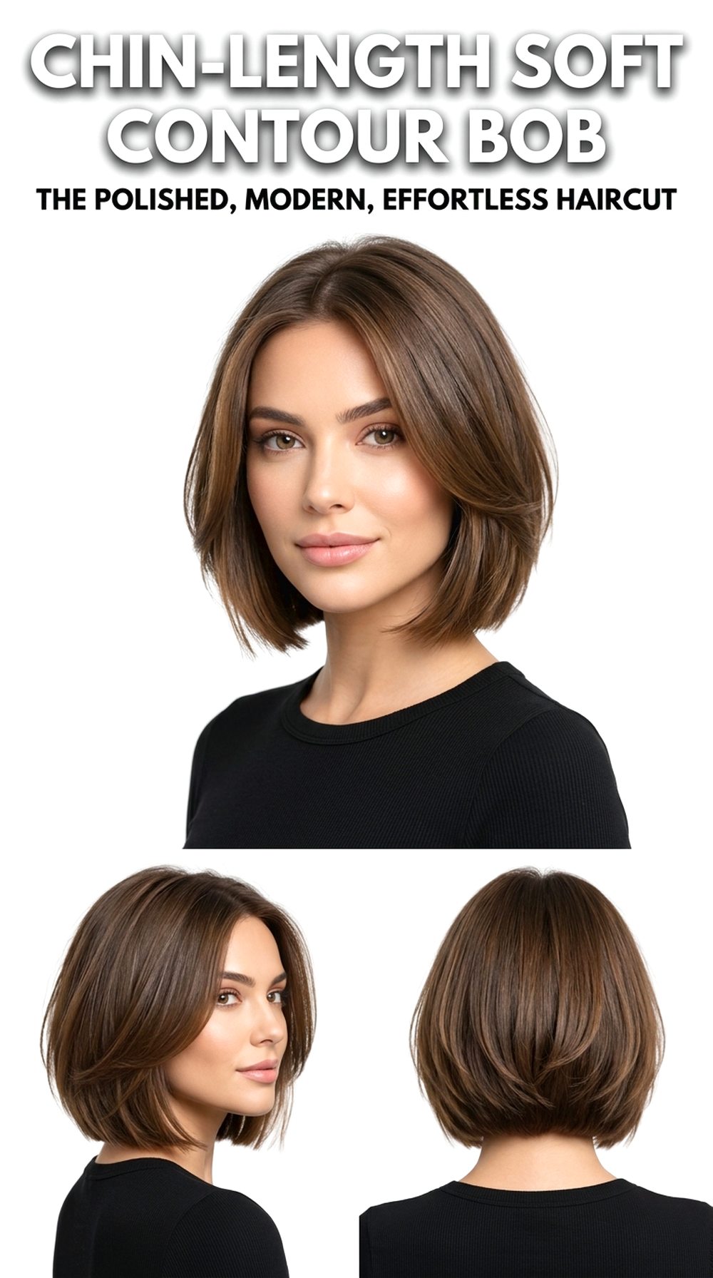 Chin-Length Soft Contour Bob