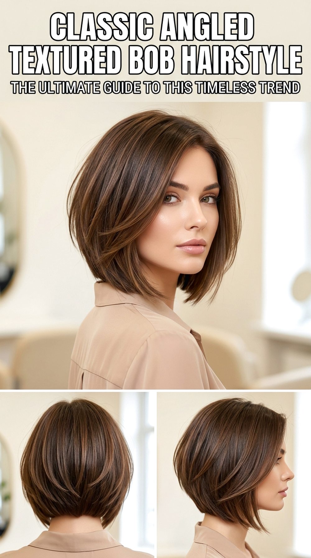 Classic Angled Textured Bob