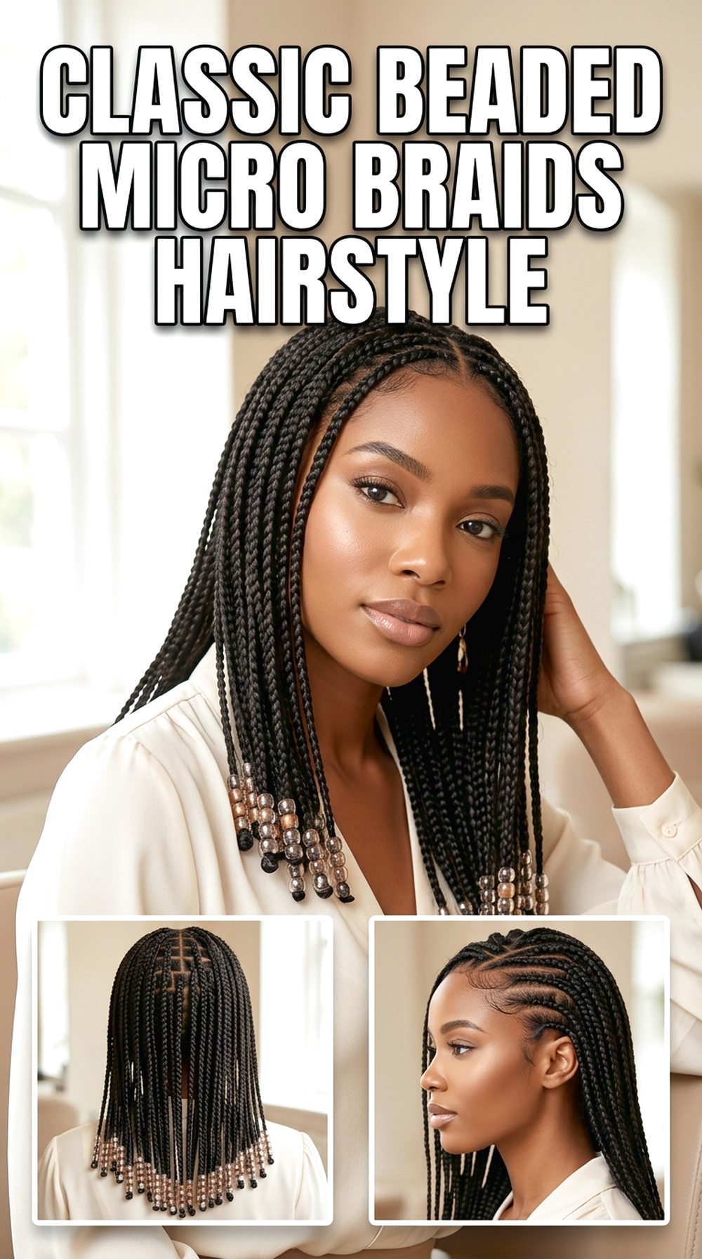 Classic Beaded Micro Braids